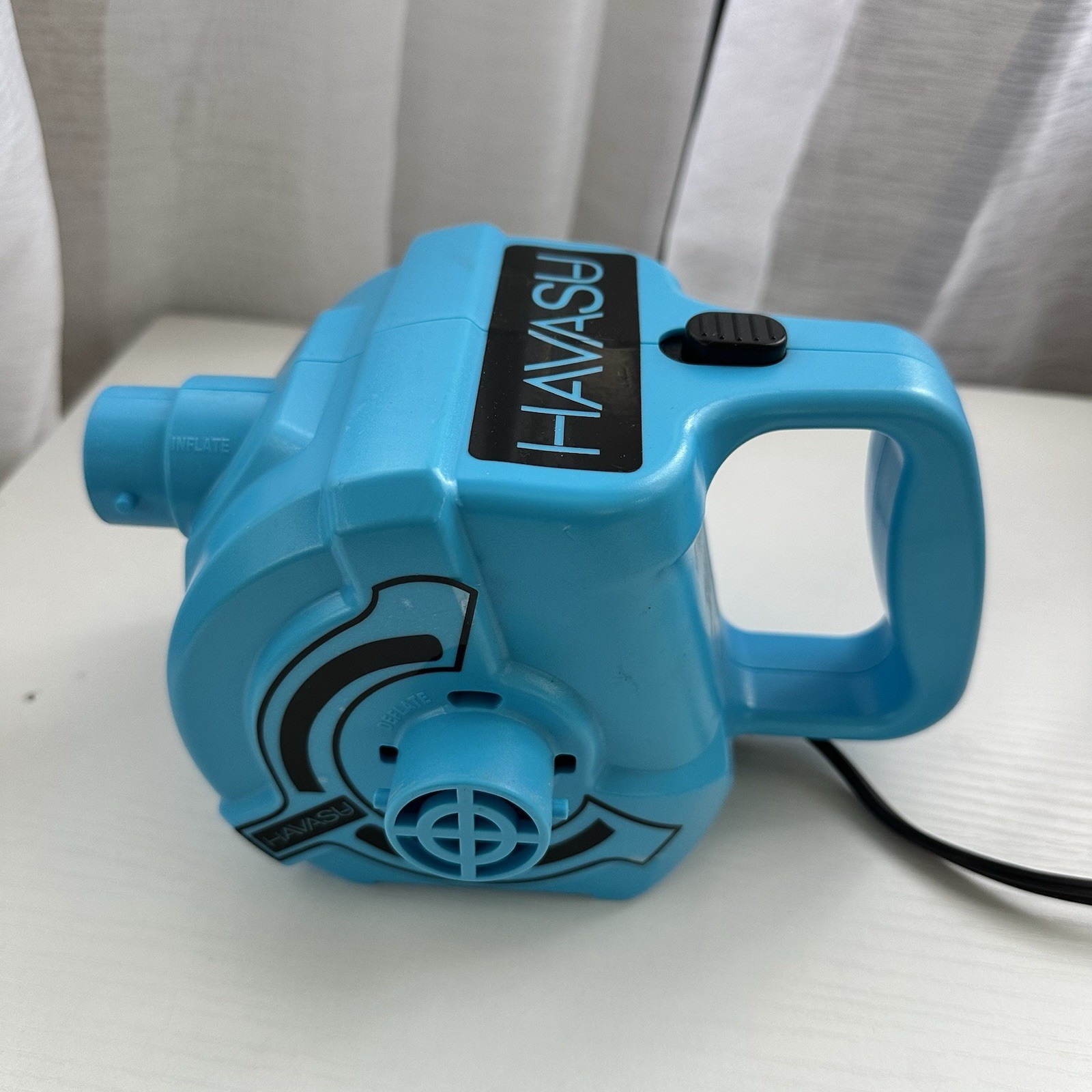 12V Portable Electric Air Pump, Inflate & Deflate, With 4 Adapters, Inflatables