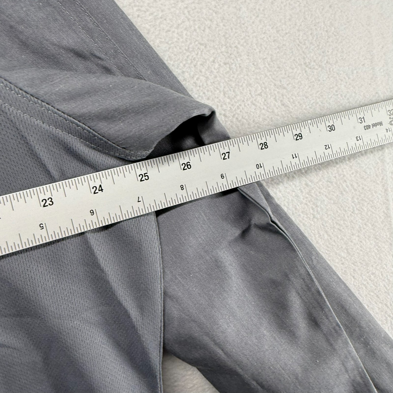 Chef Works Shirt Men's XL Gray Double Breasted Bistro Polyester Cotton NEW