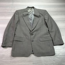Givenchy Blazer Mens 42R Brown Black Checkered Plaid Sport Coat Jacket