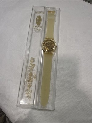 Swatch GOLDEN JELLY WATCH WITH ORIGINAL PACKAGING 1992 Collector Specials