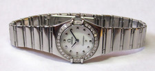 OMEGA CONSTELLATION 1465.71  LADIES MOP DIAL STAINLESS STEEL DIAMOND BEZEL WATCH
