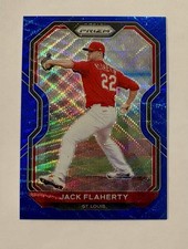 2021 Panini Prizm Jack Flaherty #230 Tier III Blue Prizm /60