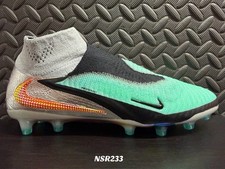 NIKE PHANTOM 6 HIGH ELITE AG CHROME BLACK SOCCER IH3985-001 SIZE 6.5 NEW