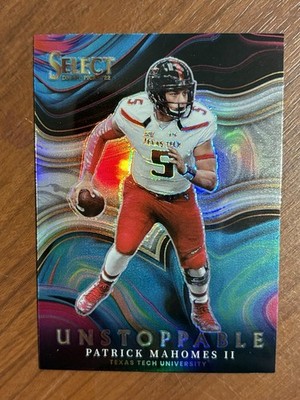 2022 Panini Select Draft Unstoppable Patrick Mahomes II #US-PM Silver Prizm SP