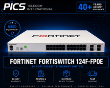 FORTINET FORTISWITCH 124F-FPOE 24 PORT GIGABIT EITHERNET SWITCH