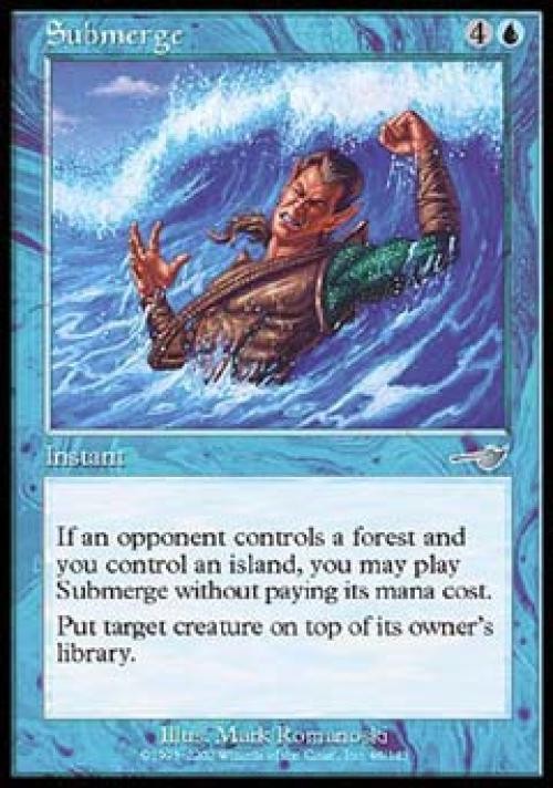 MTG English Submerge NM Foil Nemesis