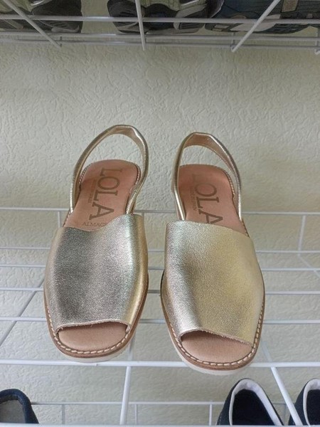 Women Heels Beige Leather 39 #46UD