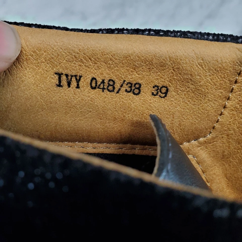 Zapatos Padders Mujer EU 39 US 8 Hiedra Cuero Negro Botines Foto 4 de 4