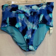 AA-501 Aerie NWT PLUS SIZE XXL High Cut Full Coverage Colorful Bikini Bottoms