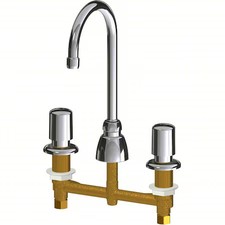 Chicago Faucet 786-E3-765Abcp Handle-Operated Faucet, Deck, Manual, Metal