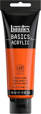BASICS Acrylic Paint, 118Ml (4-Oz) Tube, Titanium White