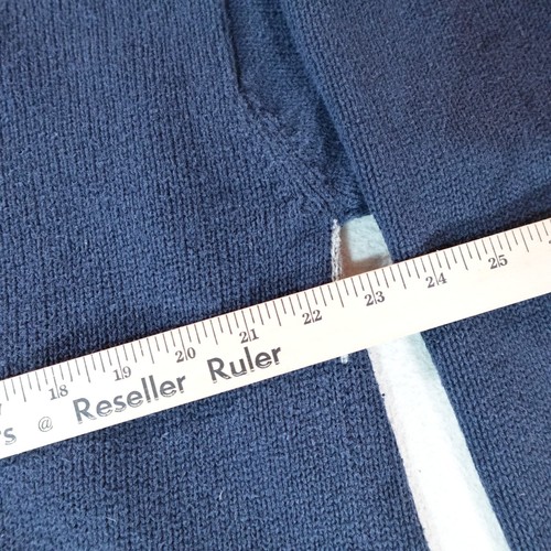 Vintage Argyle Sweater Mens Large Blue Thick Knit Pullover Grandpa Dad Chunky - Picture 14 of 18