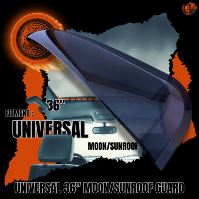 36'' Universal Fit Moon / Sunroof Wind Deflector Visor for Cars, SUVs, and Trucks
