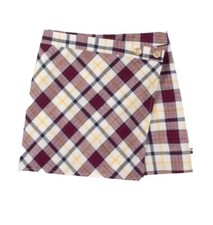 Tommy Hilfiger - Kids Girl's Cotton Red Plaid Wrap Skorts , Size L 12/14