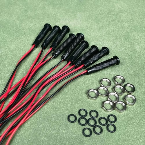 10pcs 6mm 1/4" AC/DC 12-24V LED Metal Indicator Light Waterproof Signal Pilot - Picture 132 of 144