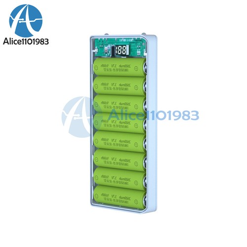 DIY Power Bank Shell Kit Battery Charge Storage Box Micro Type-C Fit for 8x18650 - Photo 23 sur 26