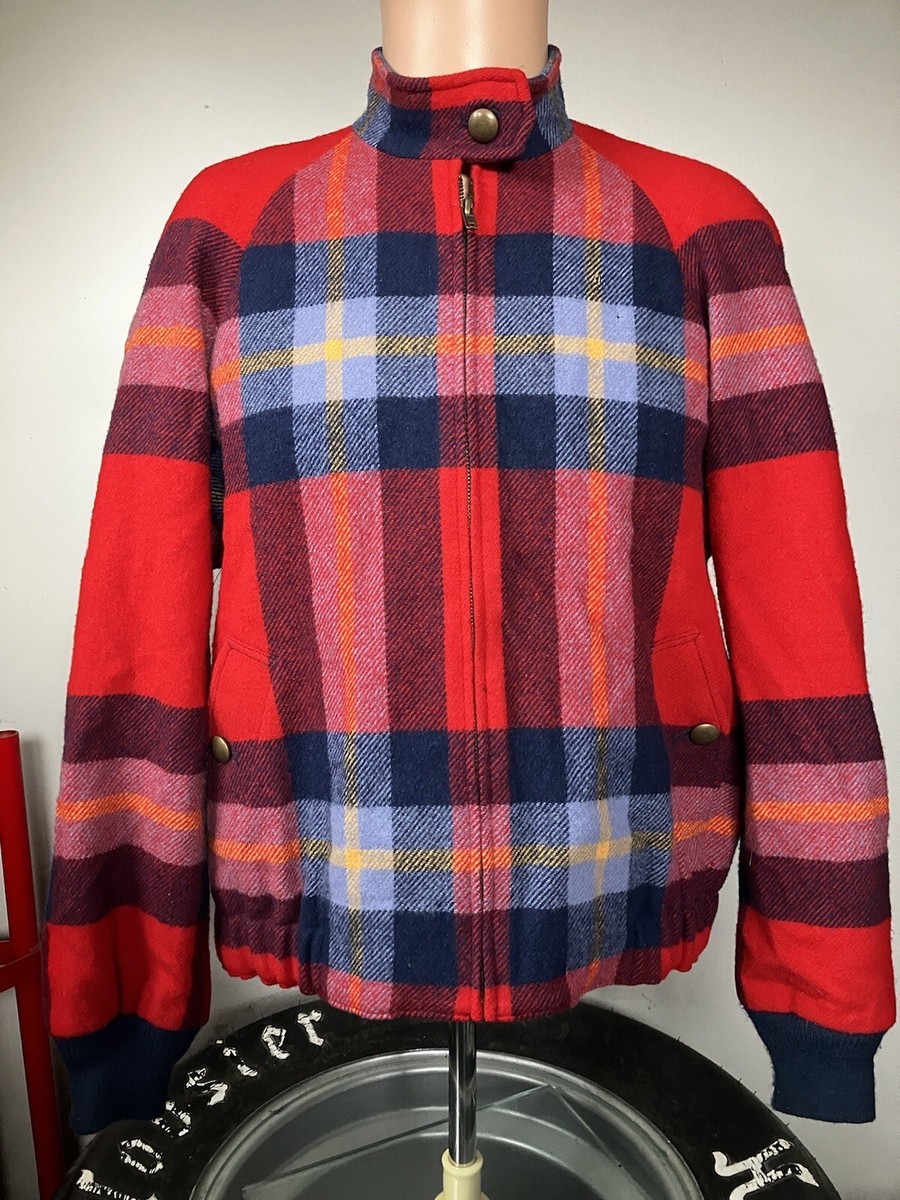 【期間限定】Pendleton Plaid Wool Jacket 70's Vintage 70s 80s Pendleton Flannel Virgin Wool Plaid Petite