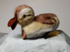 DUCKLING Steiff Plush Easter 3190/10 1970s BUTTON ALL TAGS