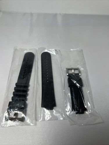 NEW Genuine Tudor 22mm Black Rubber Watch Strap Set For 42mm Pelagos 25500 25600