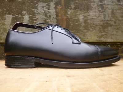 JOSEPH CHEANEY DERBY SCHUHE SCHWARZ LEDER UK8 HERREN LISSABON TOP ZUSTAND