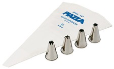 Piazza Effepi - Cake Design Pastry Decoration Set With 4 Nozzles And Piping Bag