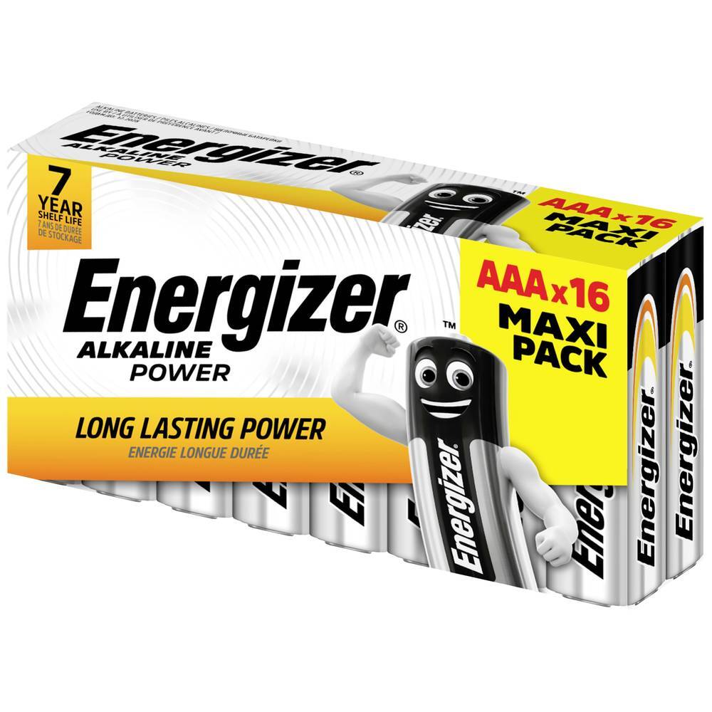 Energizer Power Batteria Ministilo (AAA) Alcalina/manganese 1.5 V 16 pz.