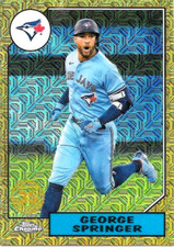 GEORGE SPRINGER  2022 Topps Series 2  1987 Chrome Silver Pack Mojo - BLUE JAYS -