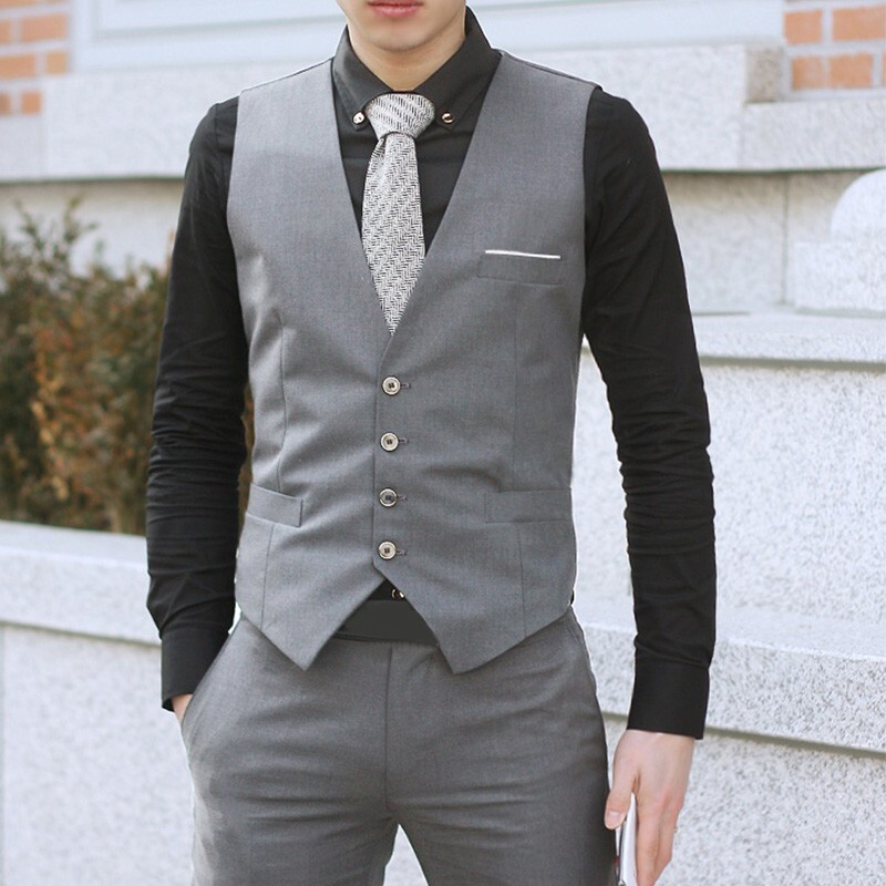 Men's Suit Vest + Navy (Vest and Pants) main image 1