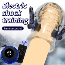 Electric EStim Penis Stretcher-Ring-Penis Enhancer Delay Ejaculation for Male