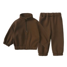 Baby Sportswear Suits Winter Fleece Coat Pant Kids Boy Girl Tracksuits Outfit