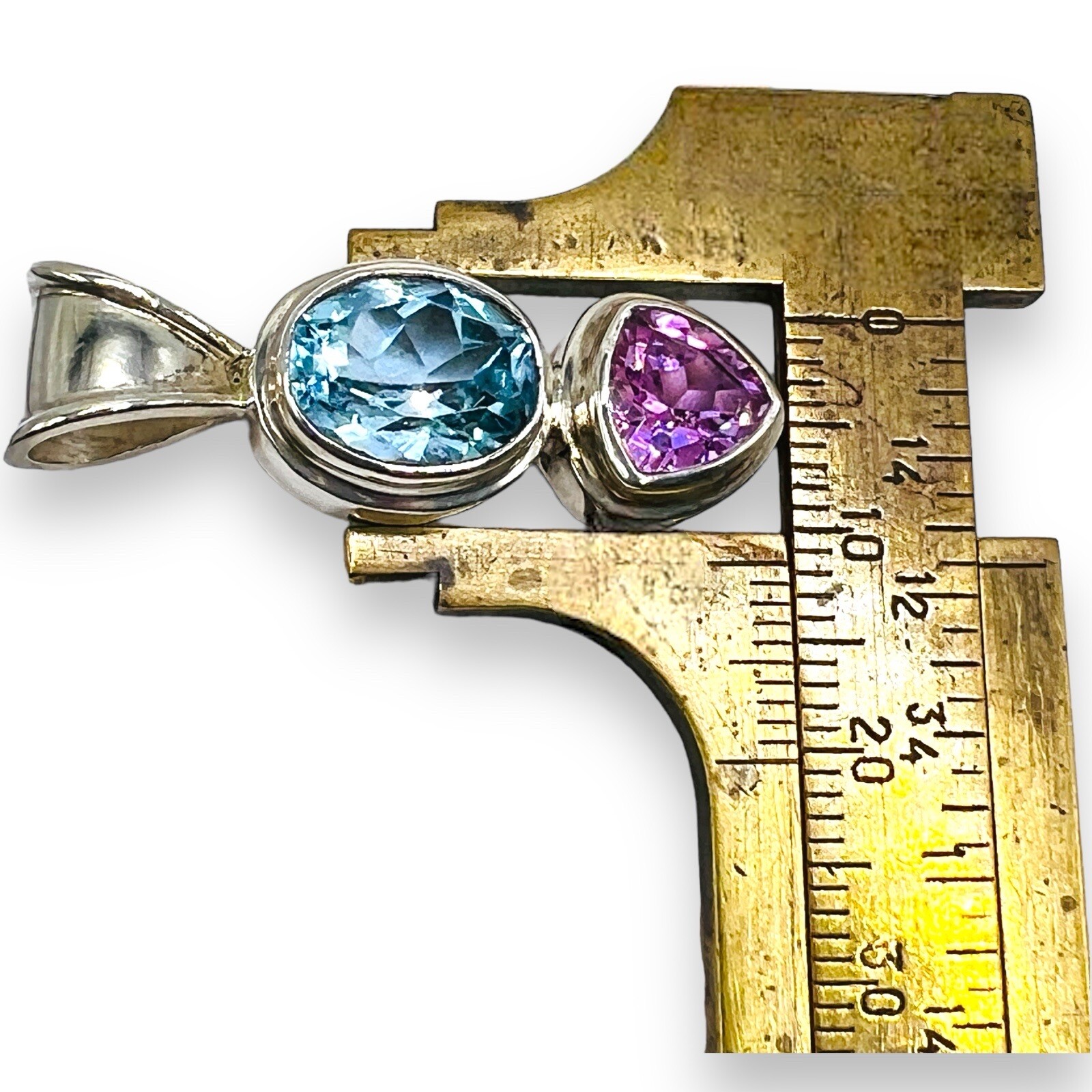 925 Solid Sterling Silver Handmade Genuine Blue &… - image 5