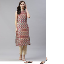 Women Multicoloured Geometric Printed Kurta