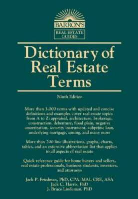 Dictionary of Real Estate Terms (Barron's Business Dictionaries) - GOOD