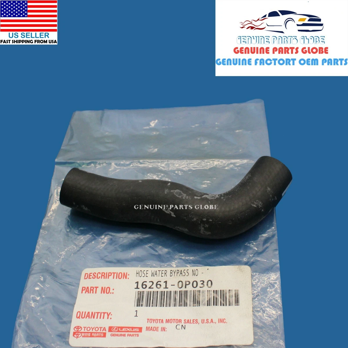 GENUINE TOYOTA AVALON CAMRY SIENNA 3.5L COOLANT WATER BY-PASS HOSE 