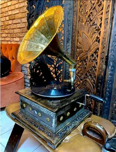 HMV Working Gramophone Vintage Gramophone Player Phonograph Vinyl Recorder - Picture 5 of 6