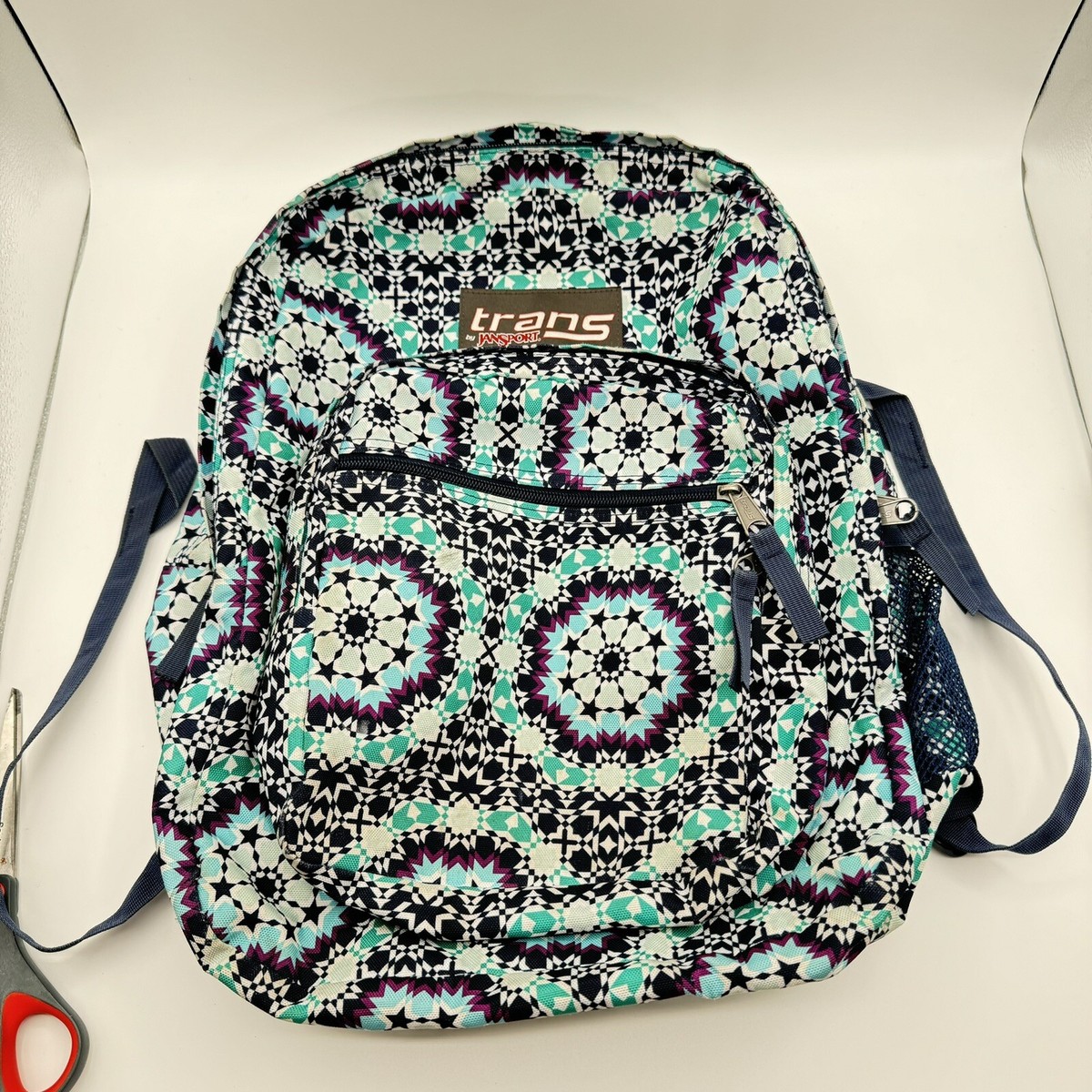 Trans Jansport Blue Purple Turqoise Backpack Back to School