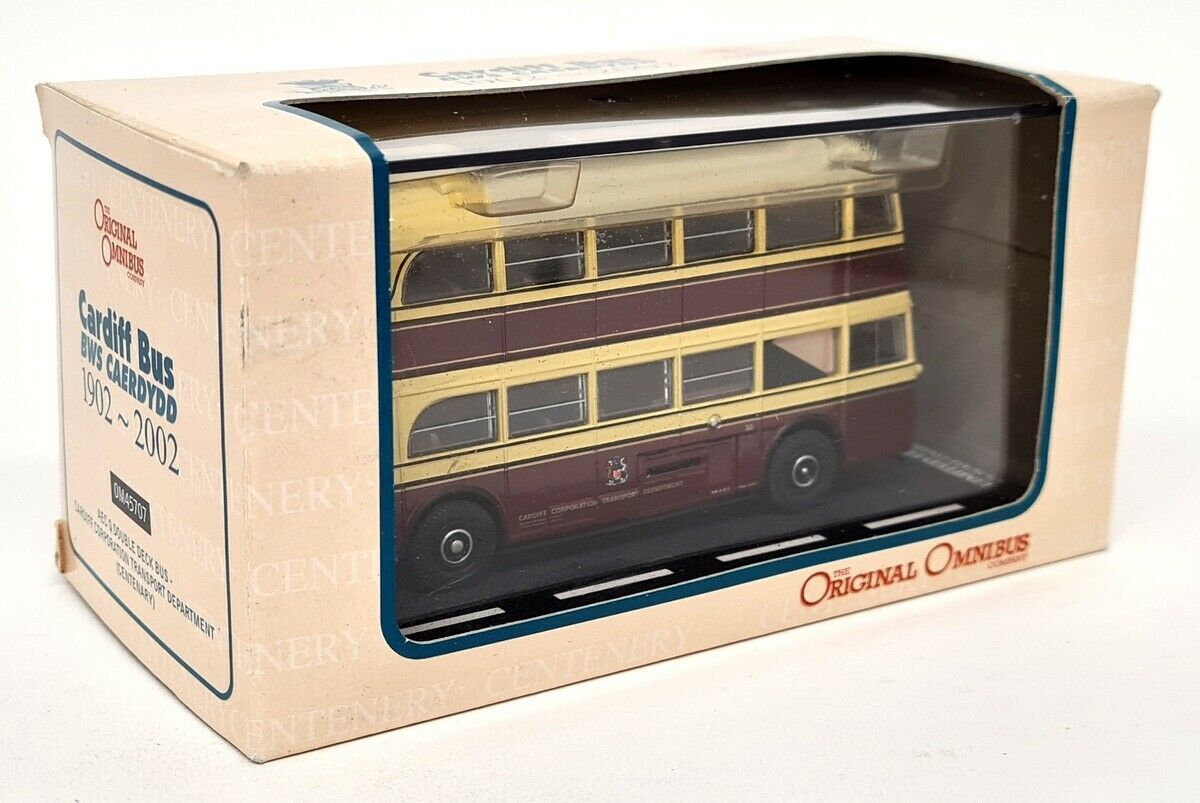 Bus Corgi OOC 1/76 - AEC Q Double Deck - Cardiff Corporation - Diecast - OM45707