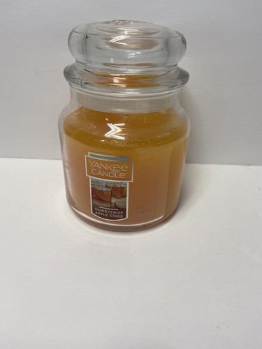 Yankee Candle Honey Apple Crisp 14.5 Oz. Home Decor Fall Farm Scent NWT W/Top - Picture 7 of 8