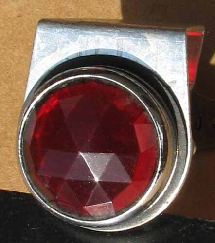 RARE NOS RUBY GLASS DASHBOARD LIGHT L@@K #BB125