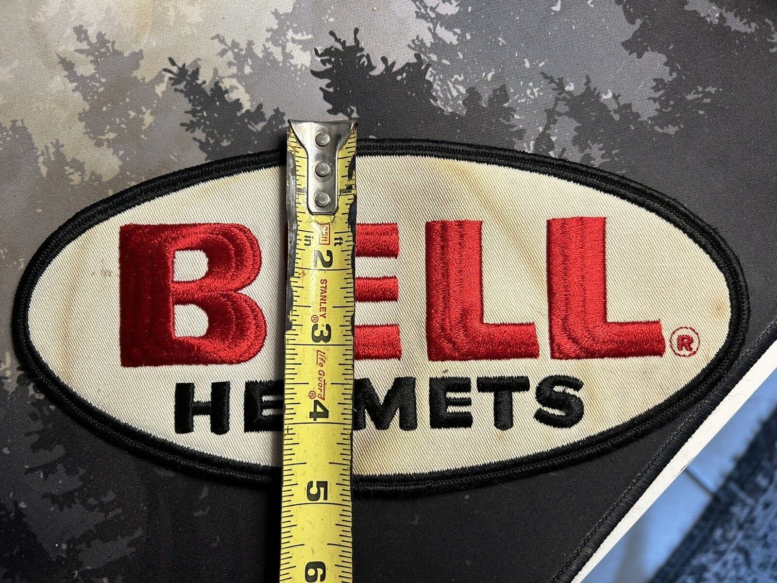 Bell Helmets Vintage Embroidered Patch 10" x 4.5" (it's the bigger one