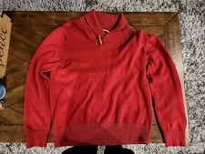 Sean John Sweater Orange Red Size Large