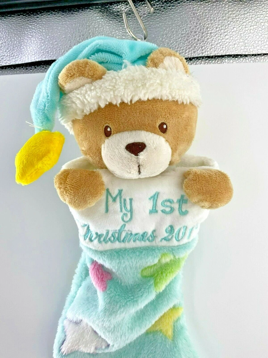 Dan Dee Baby s First Christmas Santa Bear Stocking Stars Blue 2019