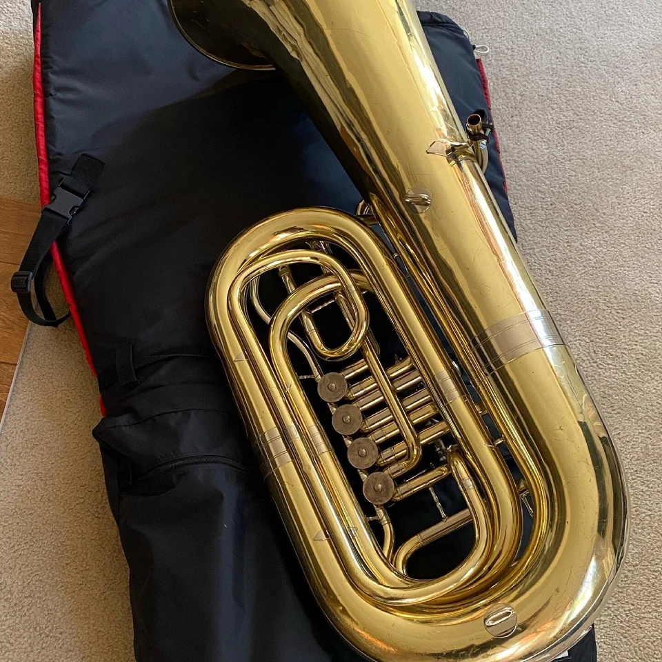 Tuba Meinl-Weston Modelo 25 4v BBb con bolsa de concierto personalizada Foto 2 de 2