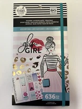 Me & My Big Ideas The Happy Planner Glam Girl Sticker Accessory Book 636 pcs New