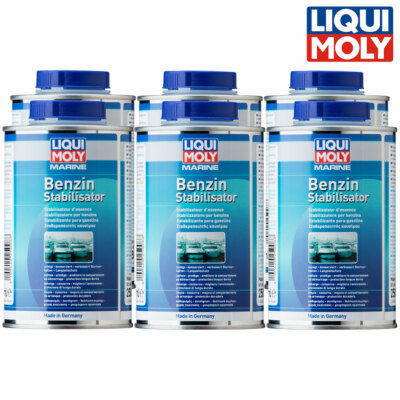 6x LIQUI MOLY 25008 Marine Benzinstabilisator Benzin Additiv Stabilisator 500 ml