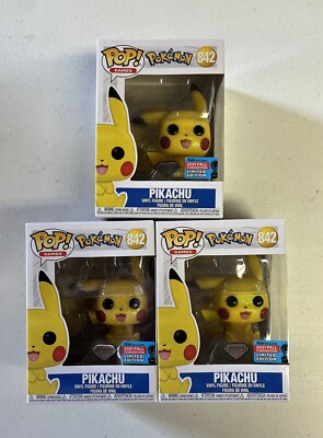 Funko Pop Pokemon Pikachu #842 Diamond Collection 2021 Fall