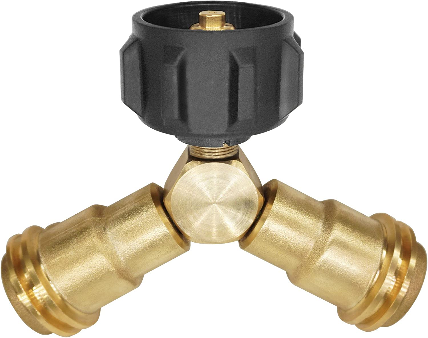 Propane Tank Adapter Y Splitter QCC1 LP Gauge Converter 20 Lb Universal Grills