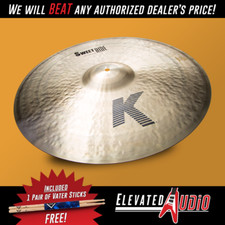 21" Zildjian K Sweet Ride Cymbal  FREE Vater Hickory Drum Sticks CAs 1 Dealer