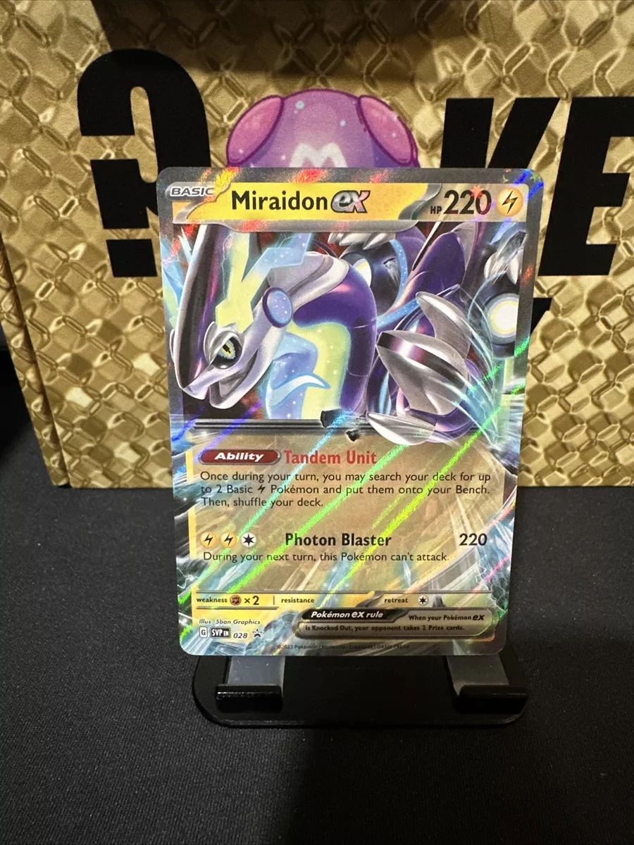 Pokemon Miraidon EX SVP028 Black Star Promo Card - Paldea Evolved