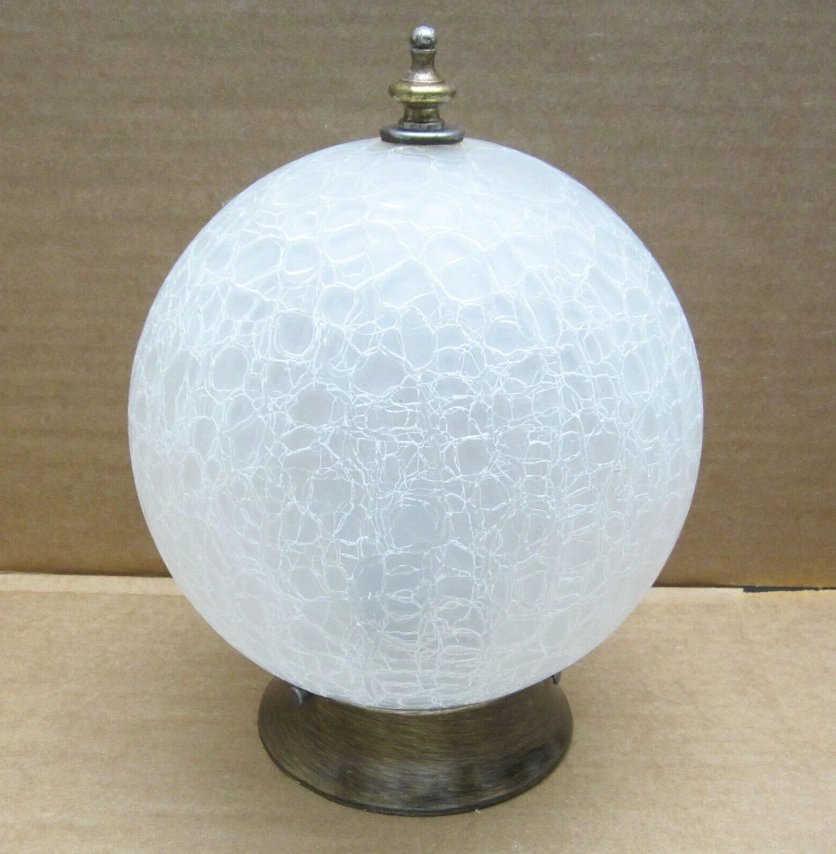 Crackle glass globe outlet